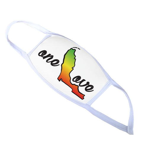 One Love Face Mask-White