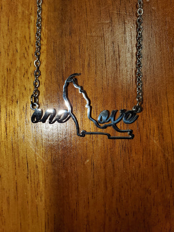 One Love Necklace - Silver