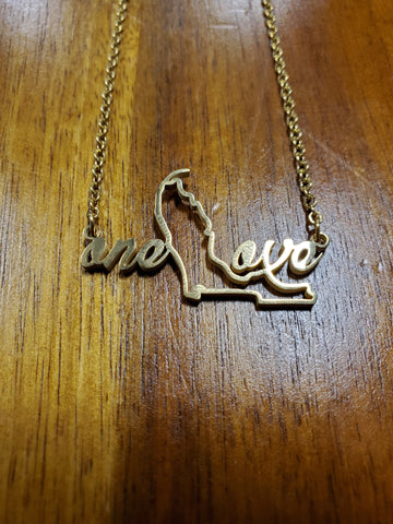 One Love Necklace - Gold