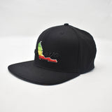 One Love Flex-Fit Hat Black/Rasta